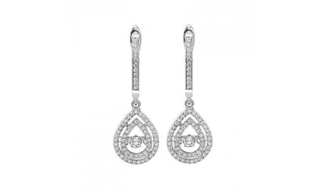 Gems One 14KT White Gold & Diamond Rhythm Of Love Fashion Earrings   - 1/2 ctw - ROL2017-4WCBK