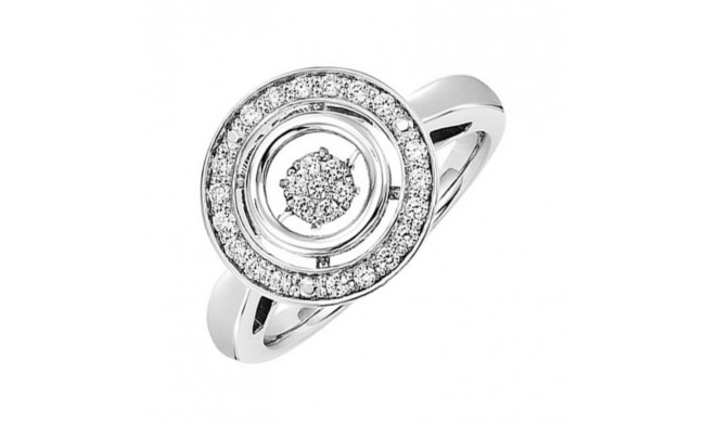 Gems One 10KT White Gold & Diamond Rhythm Of Love Fashion Ring  - 1/4 ctw - ROL1176-1WC