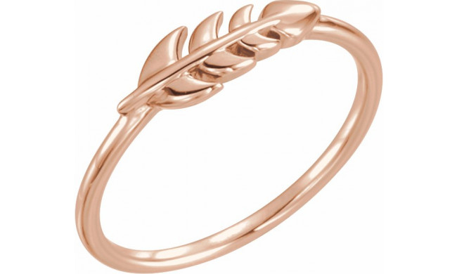 14K Rose Leaf Ring - 51648103P