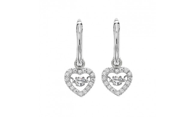 Gems One 10KT White Gold & Diamond Rhythm Of Love Fashion Earrings  - 1/5 ctw - ROL1022-1WCBK
