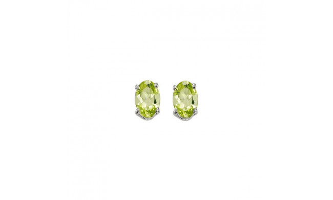 Gems One 14Kt White Gold Peridot (7/8 Ctw) Earring - EDO54-4W