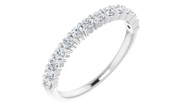 14K White 3/8 CTW Diamond Anniversary Band - 12287760002P