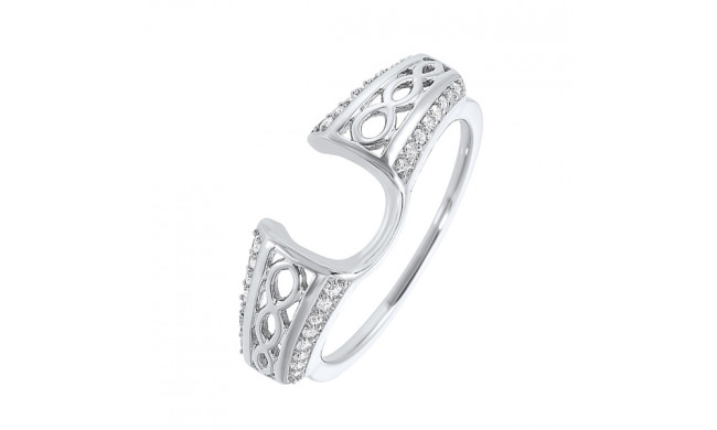 Gems One 14Kt White Gold Diamond (1/6Ctw) Ring - RG71533-4WD