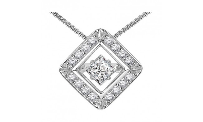 Gems One 14KT White Gold & Diamond Rhythm Of Love Neckwear Pendant  - 3/4 ctw - ROL1073-4WC