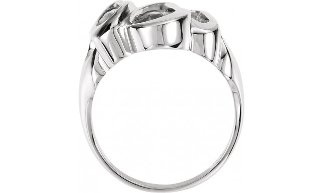 14K White Freeform Ring - 550737111P