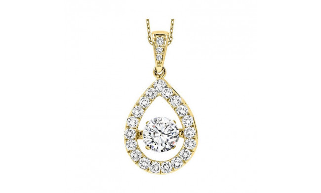 Gems One 14KT Yellow Gold & Diamond Rhythm Of Love Neckwear Pendant  - 1/2 ctw - ROL1143-4YC