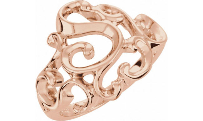 14K Rose Metal Fashion Ring - 540022474P