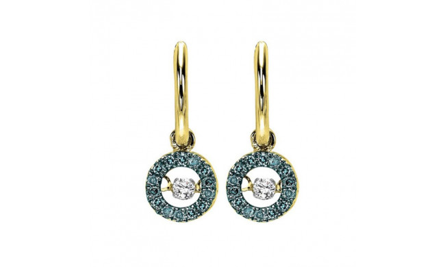 Gems One 14KT Yellow Gold & Diamond Rhythm Of Love Fashion Earrings  - 1/3 ctw - ROL1026-4YCBL
