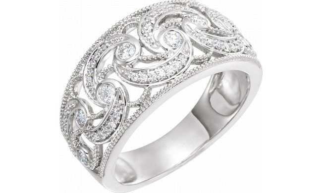 14K White 1/3 CTW Diamond Ring - 65245760000P