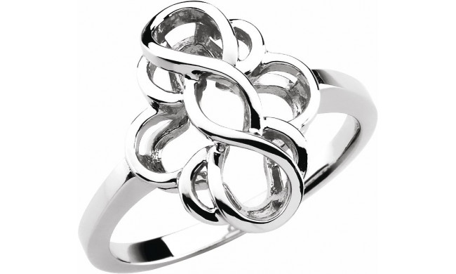 14K White Freeform Ring - 529114004P