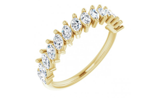 14K Yellow 3/4 CTW Diamond Anniversary Band - 123483601P