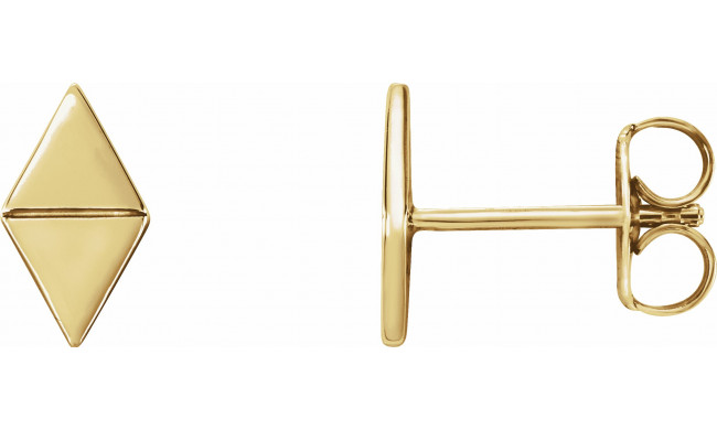 14K Yellow Geometric Earrings - 86488601P