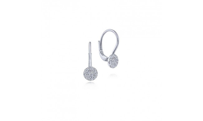 Gabriel & Co. 14k White Gold Lusso Diamond Drop Earrings - EG13620W45JJ
