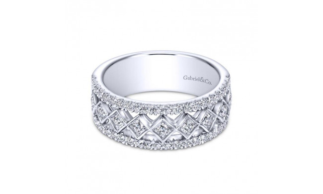 Gabriel & Co. 14k White Gold Contemporary Diamond Ring - AN6003W44JJ
