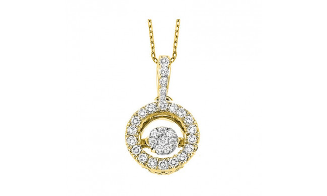 Gems One 14KT Yellow Gold & Diamond Rhythm Of Love Neckwear Pendant  - 3/8 ctw - ROL1242-4YC