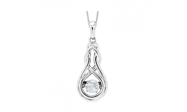 Gems One Silver (SLV 995) Rhythm Of Love Neckwear Pendant - ROL1238CWTO