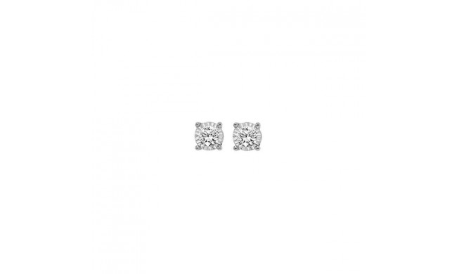 Gems One 14Kt White Gold Diamond (1/10 Ctw) Earring - FE1259/10-4WC