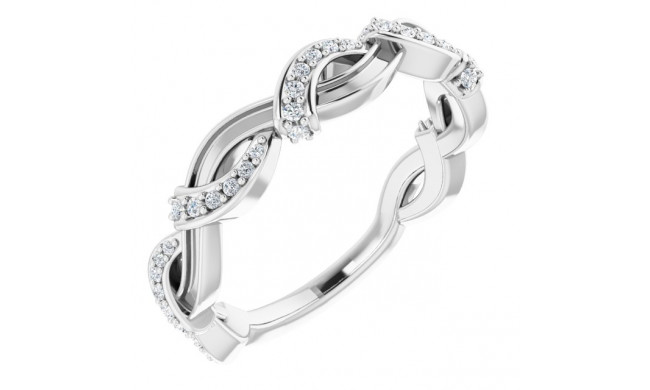 14K White 1/6 CTW Diamond Anniversary Band - 123319600P