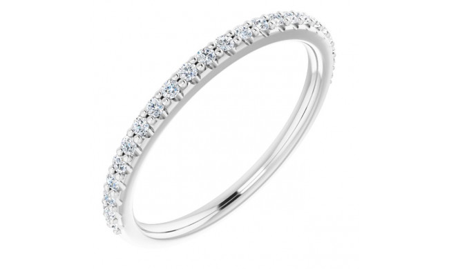 Platinum 1/5 CTW Diamond Band for 6x6 mm Cushion Ring - 12214560005P