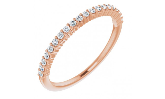 14K Rose 1/6 CTW Diamond Anniversary Band - 12287760013P