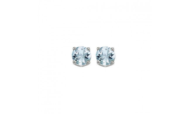 Gems One 14Kt White Gold Aquamarine (1 Ctw) Earring - EAR50-4W