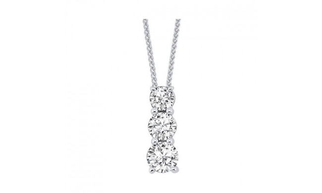 Gems One Silver Diamond (1/4Ctw) Pendant - PD10311-SSF