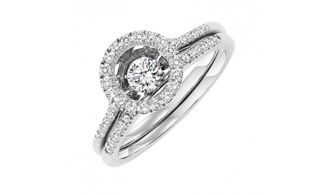 Gems One 14KT White Gold & Diamond Rhythm Of Love Fashion Ring  - 1/2 ctw - ROL1186-4WC