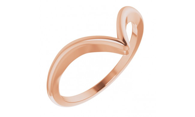 14K Rose V Ring - 65181270002P