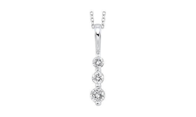 Gems One 14Kt White Gold Diamond (1/3Ctw) Pendant - PD10307-4WC