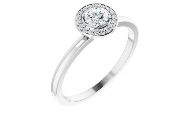 14K White 1/3 CTW Diamond Ring - 12274360000P