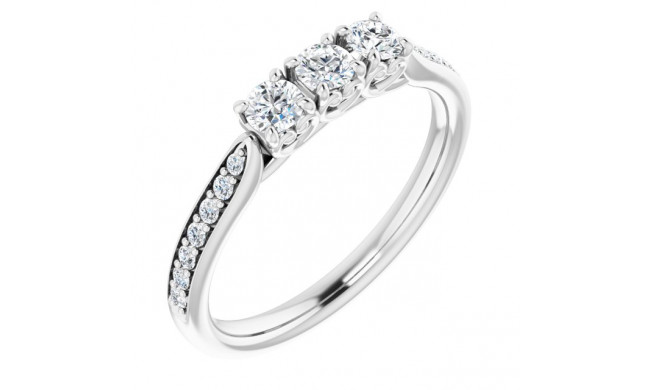 14K White 1/3 CTW Diamond Anniversary Band - 123332700P