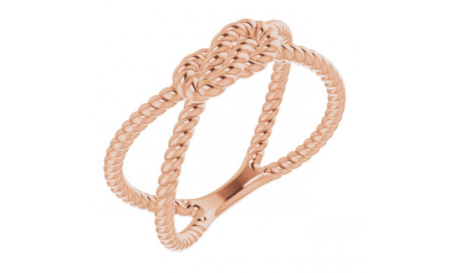 14K Rose Rope Knot Ring - 51641103P