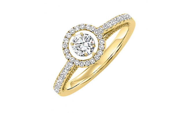 Gems One 14KT Yellow Gold & Diamond Rhythm Of Love Fashion Ring  - 1/2 ctw - ROL1186-4YC