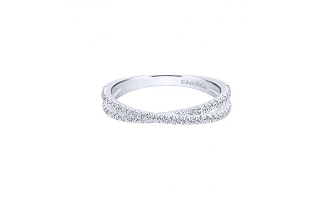 Gabriel & Co. 14k White Gold Diamond Stackable Ladies' Ring