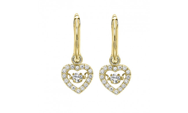 Gems One 10KT Yellow Gold & Diamond Rhythm Of Love Fashion Earrings  - 1/5 ctw - ROL1022-1YC