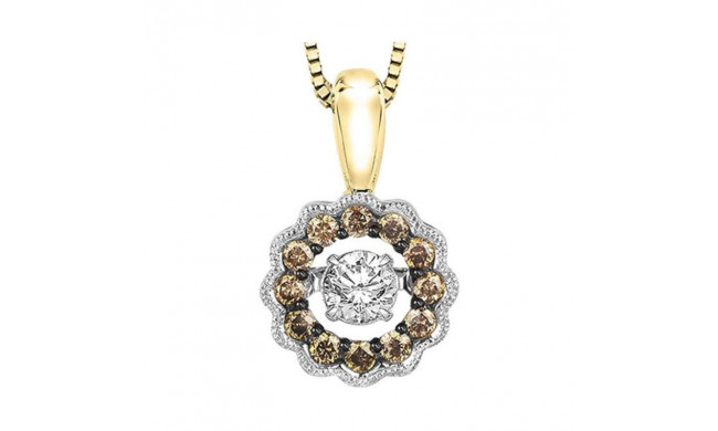 Gems One 14KT Yellow Gold & Diamond Rhythm Of Love Neckwear Pendant   - 3/8 ctw - ROL1081-4YD