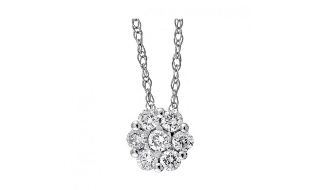 Gems One 14Kt White Gold Diamond (1/6Ctw) Pendant - PD32724-4WH