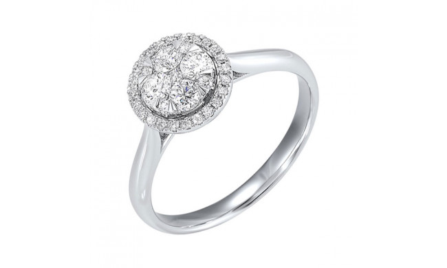 Gems One 14Kt White Gold Diamond (1/2Ctw) Ring - RG10558-4WC
