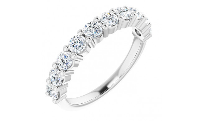 14K White 1 CTW Diamond Anniversary Band - 12287760004P