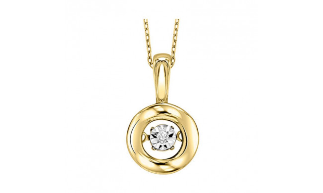 Gems One 10KT Yellow Gold & Diamond Rhythm Of Love Neckwear Pendant  - 1/10 ctw - ROL1200-1YC