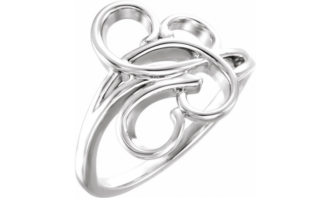 14K White Freeform Ring - 51524101P