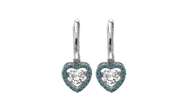 Gems One 14KT White Gold & Diamond Rhythm Of Love Fashion Earrings  - 3/4 ctw - ROL1016-4WCBL