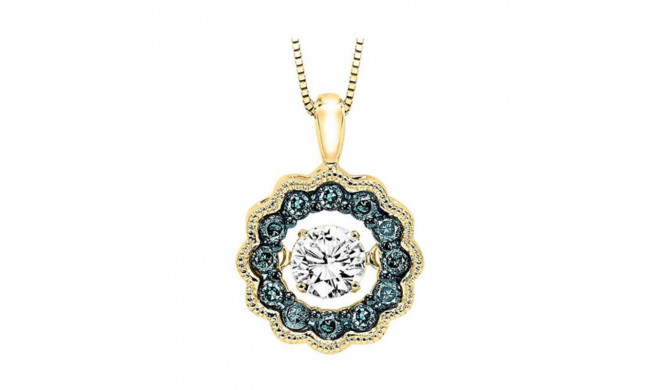 Gems One 14KT Yellow Gold & Diamond Rhythm Of Love Neckwear Pendant  - 1/2 ctw - ROL1052-4YCBL