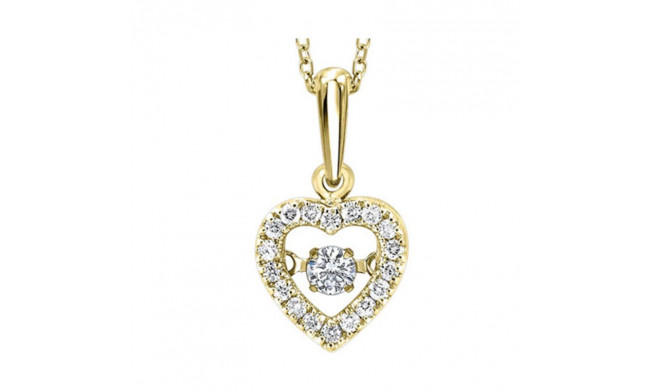 Gems One 10KT Yellow Gold & Diamond Rhythm Of Love Neckwear Pendant  - 1/5 ctw - ROL1021-1YC