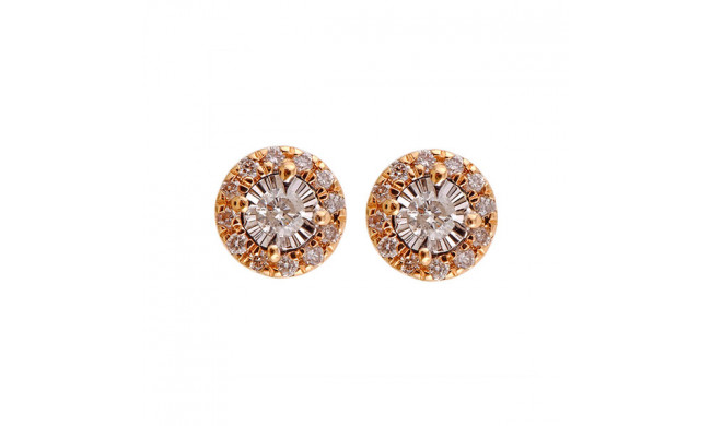 Gems One 14Kt Yellow Gold Diamond (1/8Ctw) Earring - ER30357-4YD