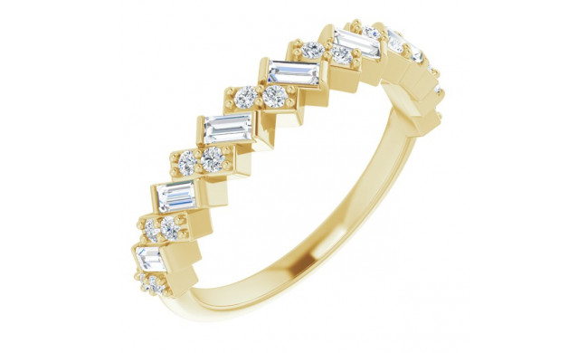 14K Yellow 3/8 CTW Diamond Anniversary Band - 123647601P