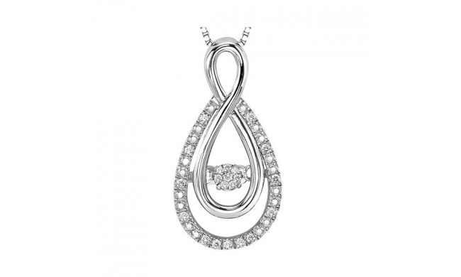 Gems One Silver Diamond (1/12 Ctw) Pendant - ROL1030-SSWD