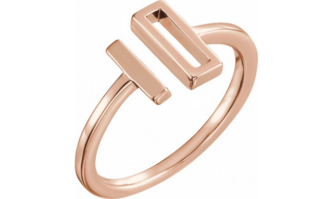 14K Rose Bar Ring - 51678103P