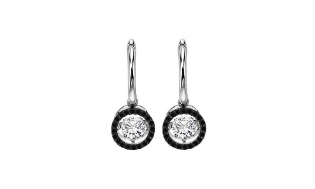 Gems One 14KT White Gold & Diamond Rhythm Of Love Fashion Earrings  - 3/4 ctw - ROL1014-4WCBLK