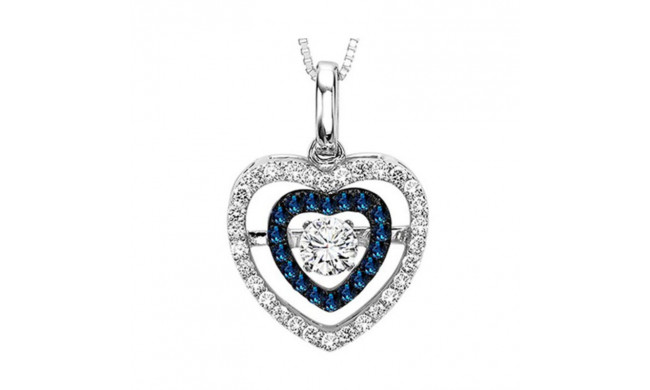 Gems One 14KT White Gold & Diamond Rhythm Of Love Neckwear Pendant   - 3/8 ctw - ROL1018-4WCBL